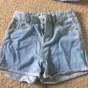 Denim shorts